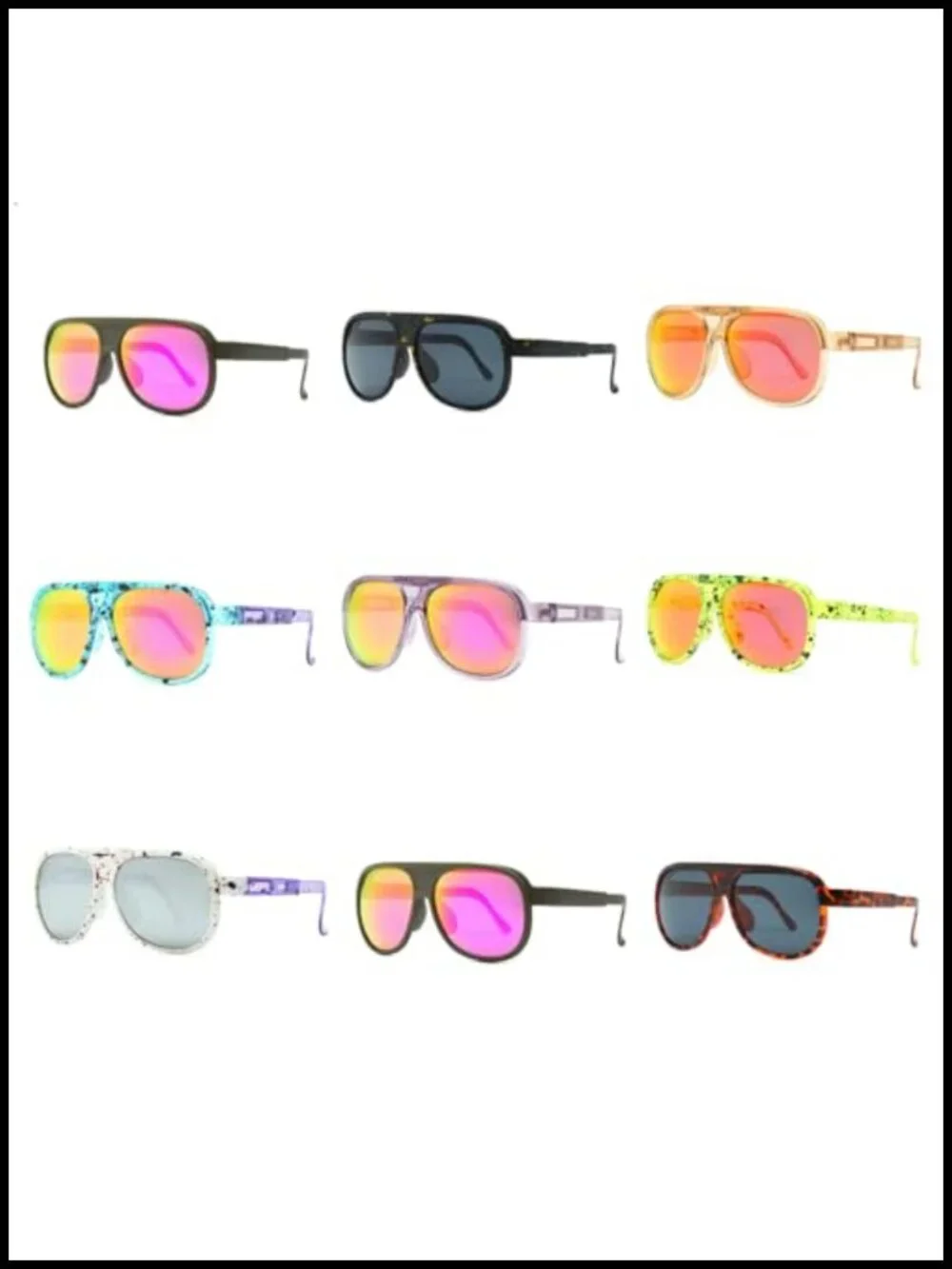 Retro Flip Up Aviator Sunglasses Unisex Sports Lightweight Trendy UV400